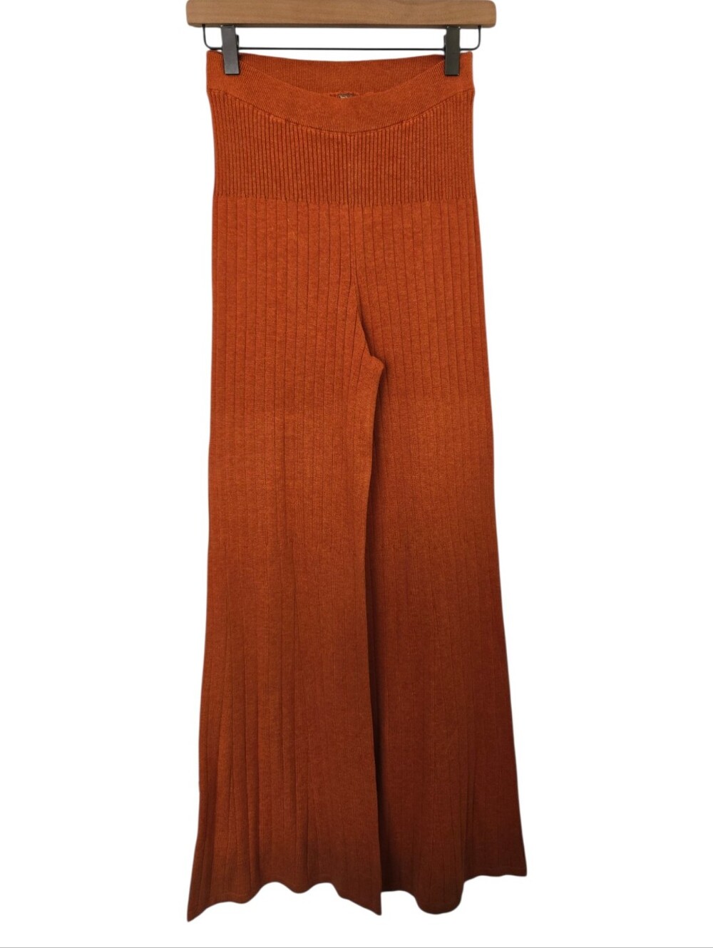 🍂✨ FREE PEOPLE Ribbed Wide Leg Knit Pants ✨🍂 - Picture 3 of 6